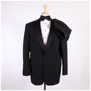 Jos. A. Bank 44R 36x29 Black Tuxedo G426